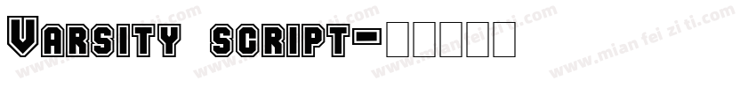 Varsity script字体转换